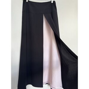 Vtg Harve Bernard Maxi Skirt 8 Black Fairy Grunge Whimsigoth Witchy Boho Flowy